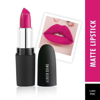 Swiss Beauty Pure Matte Lipstick - (Lush Pink) 3.8 gm (N) - Lipsticks