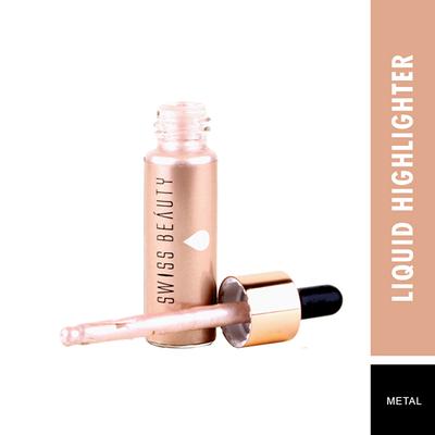 Swiss Beauty Drop & Glow Liquid Highlighter Illuminater - (Metal) 18 ml - Highlighters & Illuminators