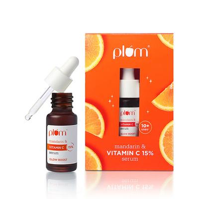 Plum 15% Vitamin C Face Serum with Mandarin For Glowing Skin 3 ml - Face Serum