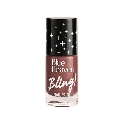 Blue Heaven Bling Nail Paint, Truffle Brown-15 8 ml - Nail Polish