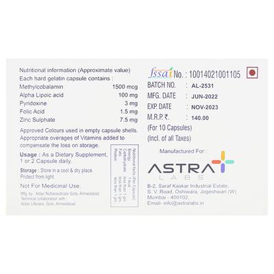 MYCOVITA PLUS Capsule 10's - Supplements-Sup