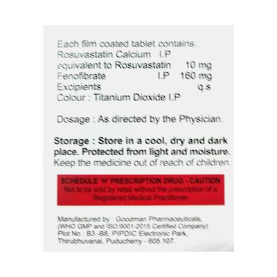 WINLIP F 10 Tablet 15's - High Cholesterol-Dys