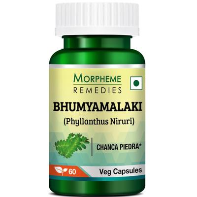 Morpheme Remedies Bhumyamalaki (Phyllanthus Niruri) Veg Capsule 60's - Herbal Dietary Supplement
