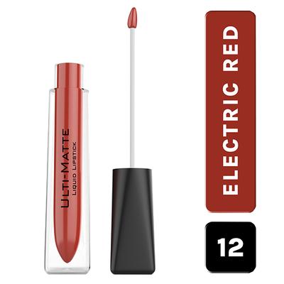 Bella Voste Ulti-Matte Liquid Lipstick Electric Red (12) 3.7 Ml - Liquid Lipsticks