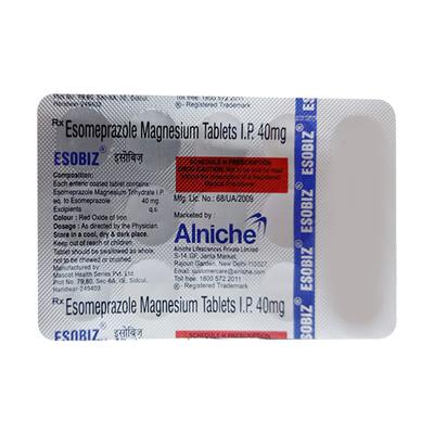 ESOBIZ Tablet 15's - Ulcer/Reflux/Flatulence-Aaa
