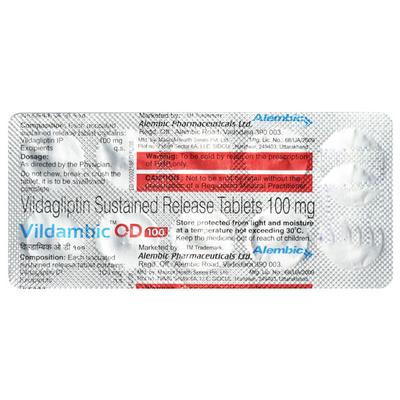 VILDAMBIC OD 100 Tablet 10's - Diabetes-Ant
