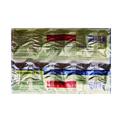 CARDIOROSTIN ASP 20 Tablet 10's - High Cholesterol-Dys