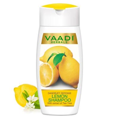 Vaadi Herbals Dandruff Defense Lemon Shampoo With Extract of Tea Tree 110 ml - Shampoos