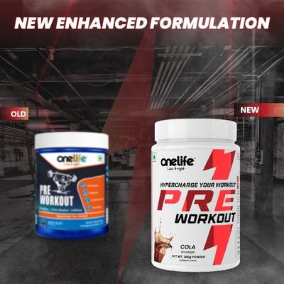 Onelife Preworkout Powder - Cola 200 gm - Workout Essentials