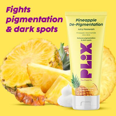 Plix The Plant Fix 5% Pineapple Foaming Facewash For Depigmentation, Unisex 100 ml - Face Wash & Cleansers