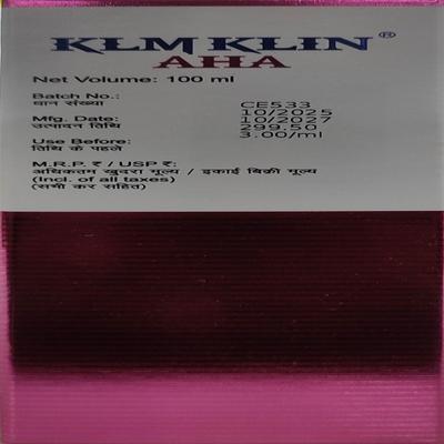 Klmklin Aha Face Wash Gel 100ml - Cleanser-Emo