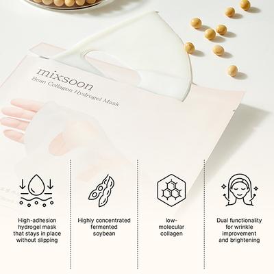 Mixsoon Bean Collagen Hydrogel Mask Hydrating & Firming Face Mask for Youthful Skin 20 gm - Face Mask