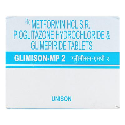 Glimison MP 2/500/15mg Tablet 15'S - Diabetes-Ant