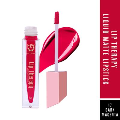 Matt Look Lip Therapy Non Transfer Long Lasting Liquid Matt Lipstick for Hydrated, Dark-Magenta 5 ml - Liquid Lipsticks
