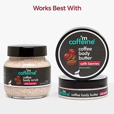 Mcaffeine Coffee Body Scrub With Berries 100 gm - Scrubs & Exfoliants