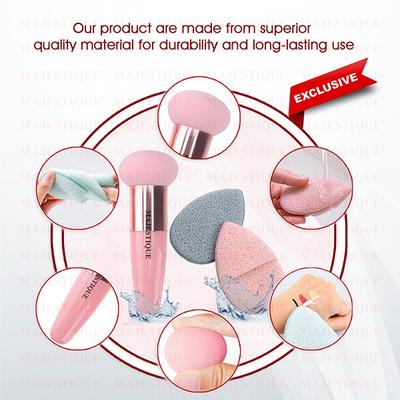 Majestique Facial Cleaning Sponge With Mushroom Makeup Sponge - Color May Vary 1's - Sponges & Applicators