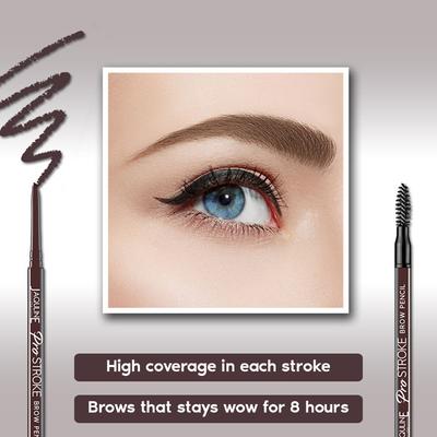 Jaquline USA Pro Stroke Eyebrow Pencil Brown 0.35 gm - Eyebrow Pencils & Enhancers