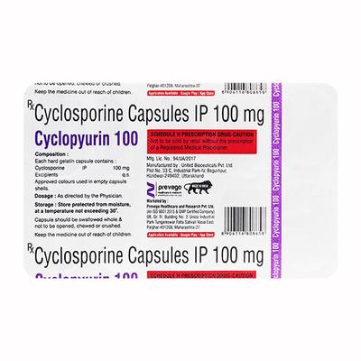 CYCLOPYURIN 100 Capsule 10's - Auto Immune Disease-Imm