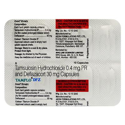 Tamflo Dfz Capsule 10'S - Bladder And Prostate Disorders-Dru