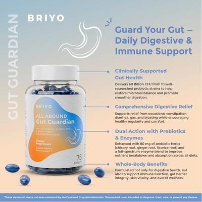 Briyo All Around Gut Guardian Softgel 75s - Multi-Vitamins