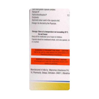 RAMISAVE H 5 Capsule 15's - Hypertension-ACE