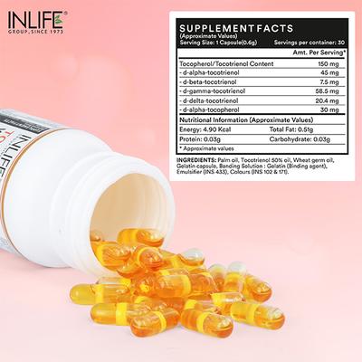 INLIFE Tocotrienols and Wheat Germ Oil Capsules 30's - Vital Health