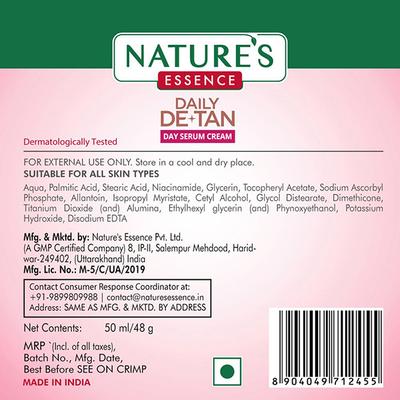 Nature's Essence Daily De-Tan Day Serum Cream 100 ML - Face Serum