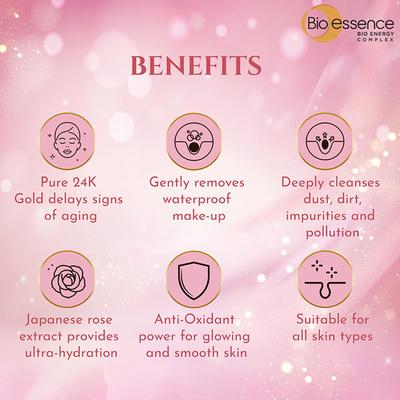 Bio-Essence Bio-Gold Rose Gold Micellar Water 190 ml - Make Up Removers