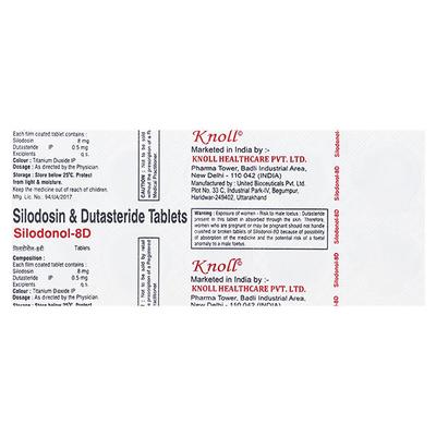 SILODONOL 8D Tablet 10's - Bladder And Prostate Disorders-Dru