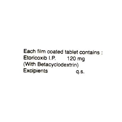 Torcoxia Bcd 120mg Tablet 10'S - Pain relief-Nsa