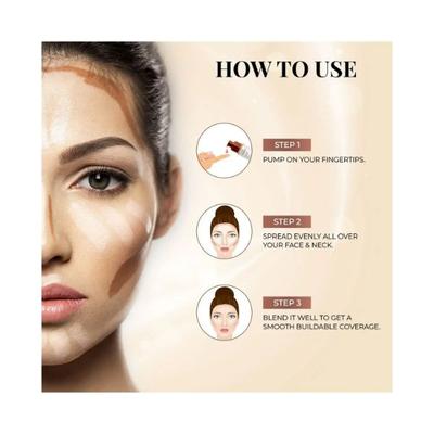 Just Herbs Hyndrating Skin Tint BB Cream Foundation for Skin Tone, Natural SPF 15+ Bramhi + Lotus 40ml - Foundation