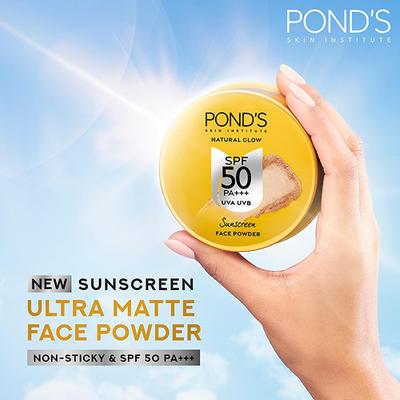 Pond's SPF 50 UV AB PA+++, Sunscreen Face Powder for Sun Protection for Oily Skin 20 gm - Face Sunscreen