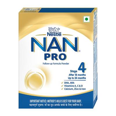 Nestle Nan Pro 4 (18 Months+) Powder 400 gm (Refill Pack) - Baby And Infant Supplements