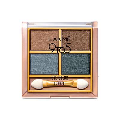 Lakme 9 To 5 Eye Color Quartet Eye Shadow Smokey Glam 7 Gm - Eyeshadow, Bases & Primers