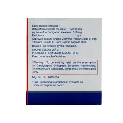 Afogatran 150mg Capsule 10'S - Blood Clot-Ant