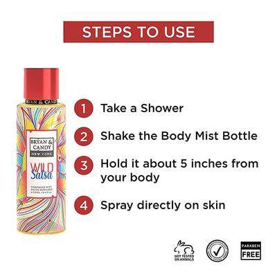 Bryan & Candy Wild Salsa Body Mist 250 ml - Body Mist/Spray