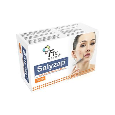 Fixderma Salyzap Soap with Salicylic Acid, Tea Tree Oil & Vitamin E, Acne Soap for Oily Skin 75 gm - Soaps