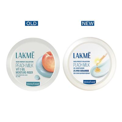 Lakme Peach Gel Creme 2% Pro Ceramide, Skin barrier Repair and Glowing Skin 200 gm - Face Moisturizers