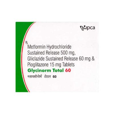 GLYCINORM TOTAL 60mg Tablet 15's - Diabetes-Ant