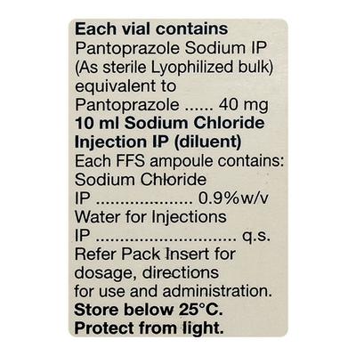 PANTOSEC IV Injection 1's - Ulcer/Reflux/Flatulence-Aaa