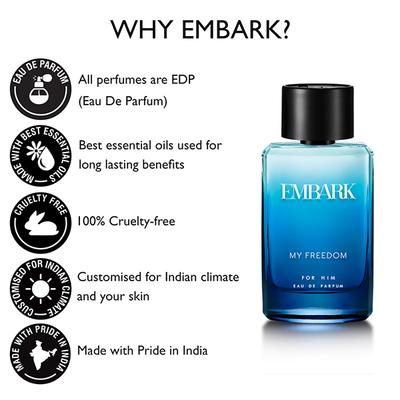 EMBARK My Freedom For Him -EDP 100 ml - Men Perfumes (Edt/Edp)