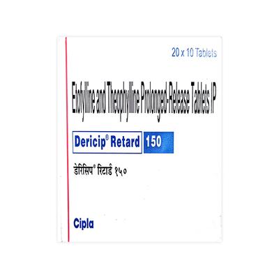 Dericip Retard 150mg Tablet 10'S - Asthma/COPD-Ast