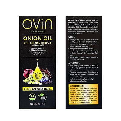 Ovin Anti Greying Hair Oil - Onion 100 ml - Hair Oils