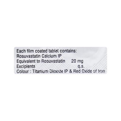 Rosmi 20mg Tablet 10'S - High Cholesterol-Dys