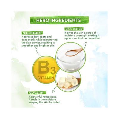 Mamaearth Rice Night Cream for Clear Skin With Rice Water & Niacinamide for Glass Skin 50 gm - Face Moisturizers