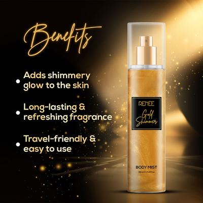 RENEE Gold Shimmer Body Mist 150 ml - Body Mist/Spray