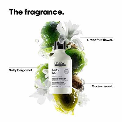 LOreal Professionnel Serie Expert Metal DX Anti-Metal Cleansing Cream Shampoo and Coloured Hair 300 ml - Shampoos
