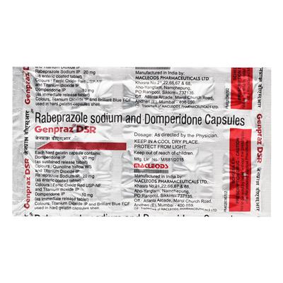 Genpraz DSR Capsule 10'S - Ulcer/Reflux/Flatulence-Aaa