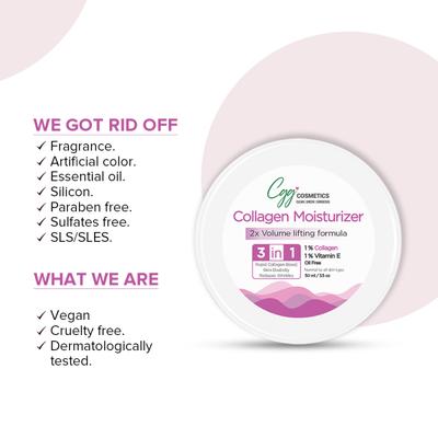 CGG Cosmetics 3 in 1 Collagen Moisturizer 100 gm - Face Moisturizers