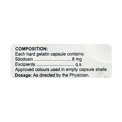 Silosmart 8mg Capsule 10'S - Bladder And Prostate Disorders-Dru